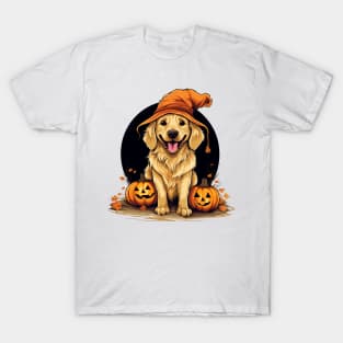 Halloween Golden Retriever Dog #1 T-Shirt